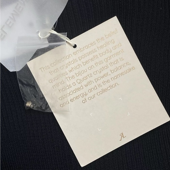 Adrienne Landau Dress Maxi XS Twisted Ribbed Knit Long Sleeve Black - Picture 10 of 13